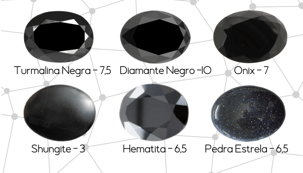 pedras preciosas pretas