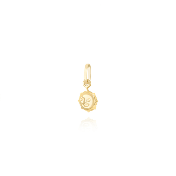 pingente sol ouro 18k