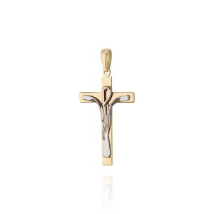 pingente crucifixo ouro 18